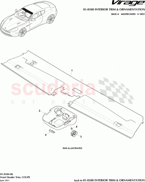 Part Diagram for Aston Martin 8D3319G379AA