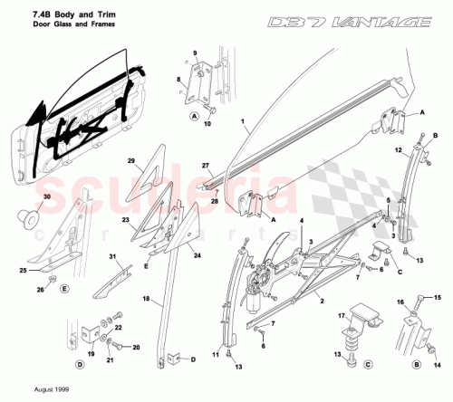 Part Diagram for Aston Martin 697123