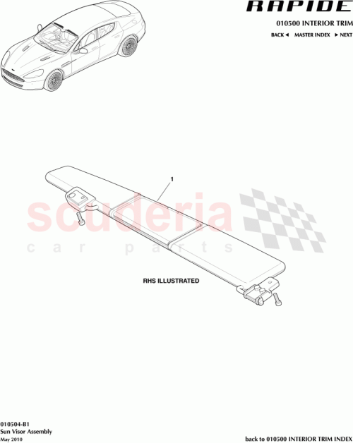 Part Diagram for Aston Martin AD43-69321-BAW