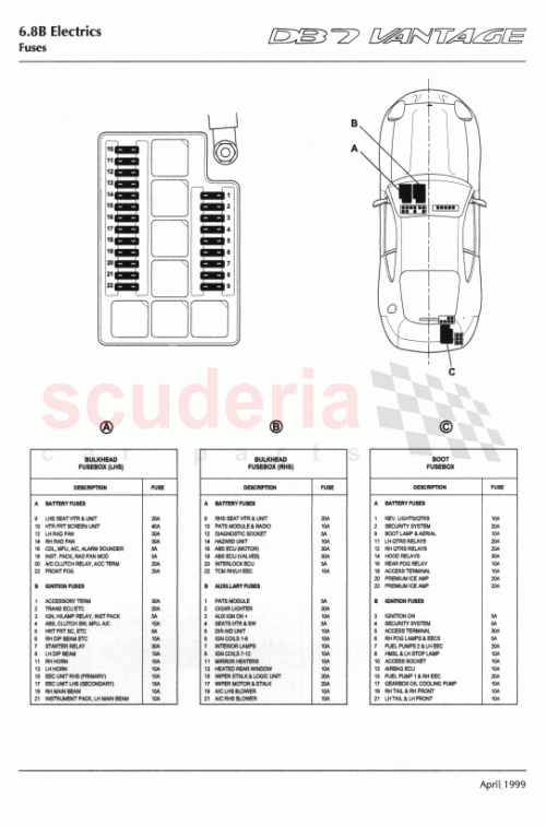 Part Diagram for Aston Martin 37-120603-AI