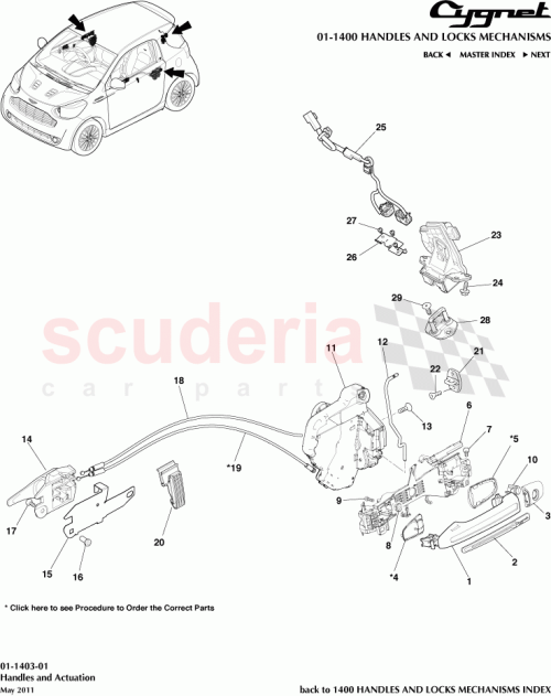 Part Diagram for Aston Martin 69250-74010-C1