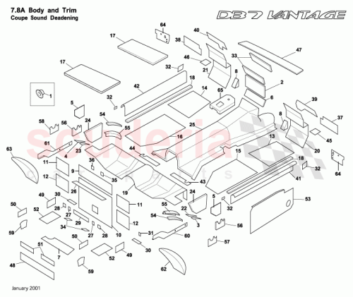 Part Diagram for Aston Martin 85-82750