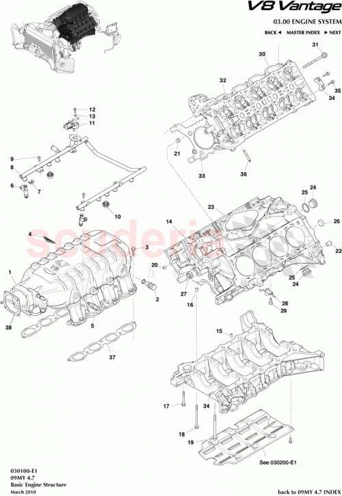 Part Diagram for Aston Martin 9G33-6083-AC