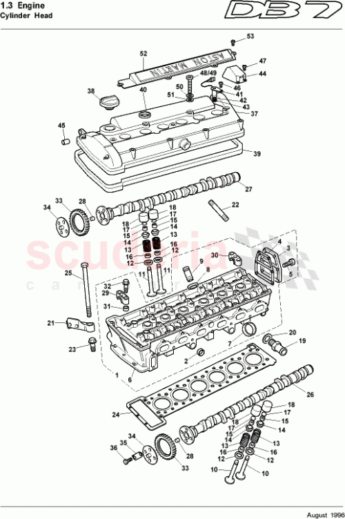 Part Diagram for Aston Martin 06-82975