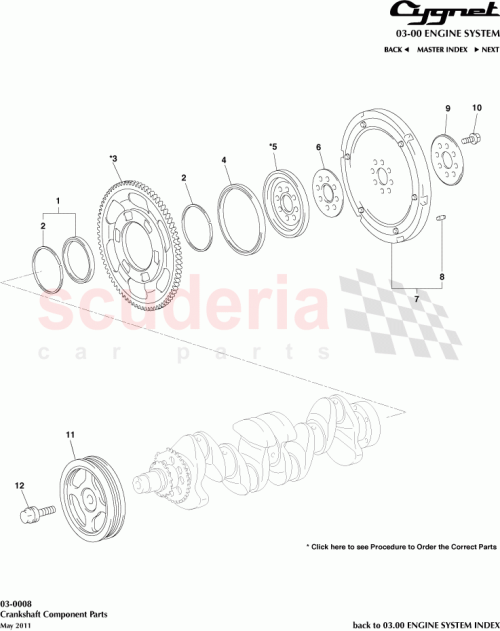 Part Diagram for Aston Martin 13450-47010