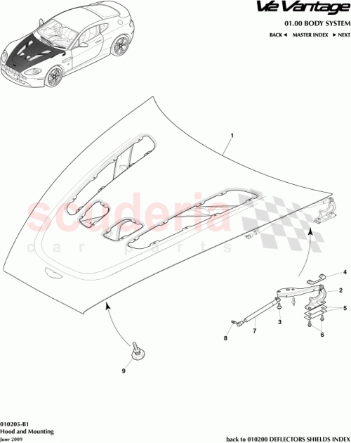 Part Diagram for Aston Martin 6G33-16678-AA