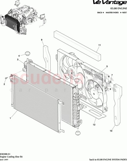 Part Diagram for Aston Martin 9G338N301AA