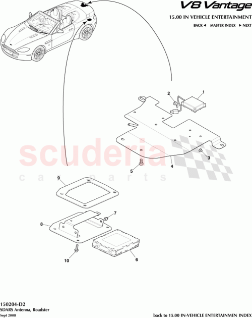 Part Diagram for Aston Martin 6G33-19A070-CC