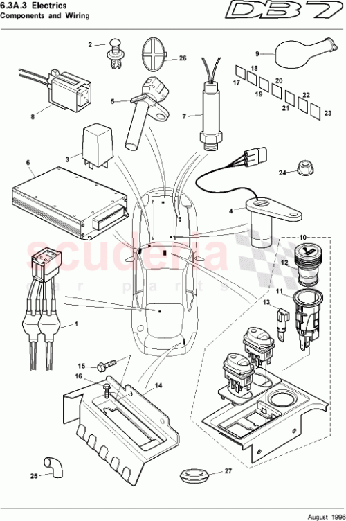 Part Diagram for Aston Martin 91305
