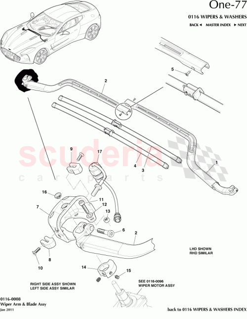 Part Diagram for Aston Martin 12023-09-1026-AH