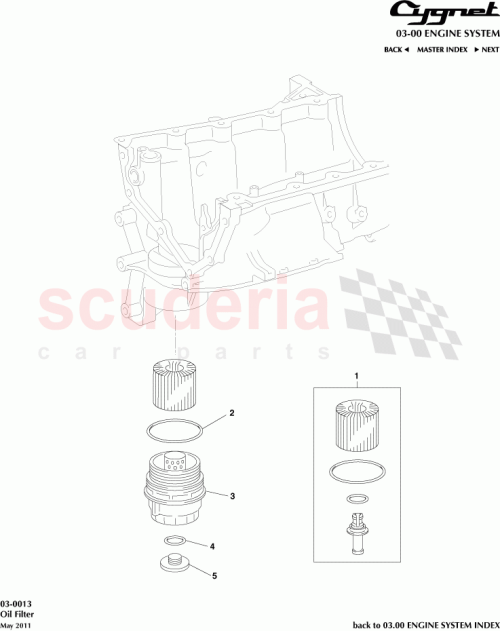 Part Diagram for Aston Martin 04152-YZZA7