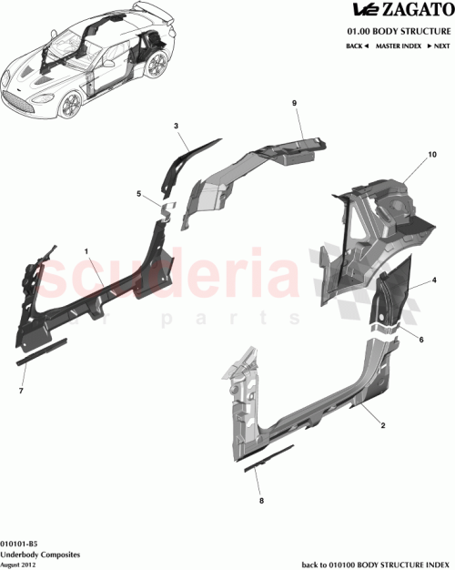 Part Diagram for Aston Martin CY83-C41032-AB