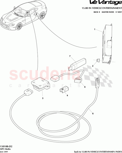 Part Diagram for Aston Martin ptnumbertbc.