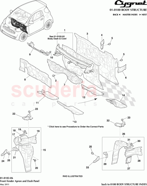 Part Diagram for Aston Martin 91671-80816