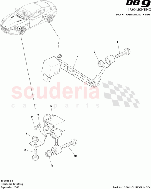 Part Diagram for Aston Martin 703216-PK