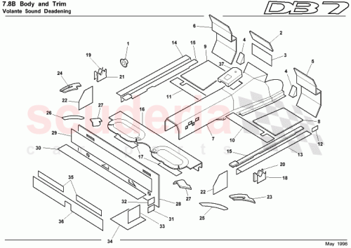 Part Diagram for Aston Martin 85-83892