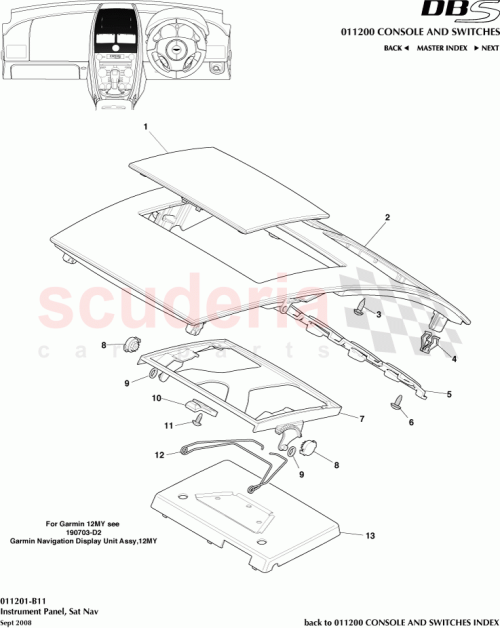 Part Diagram for Aston Martin 8D33-047A04-DA