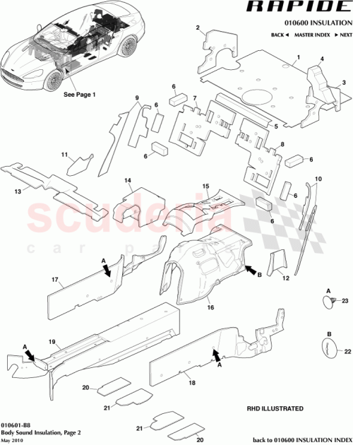 Part Diagram for Aston Martin AD4331180AD