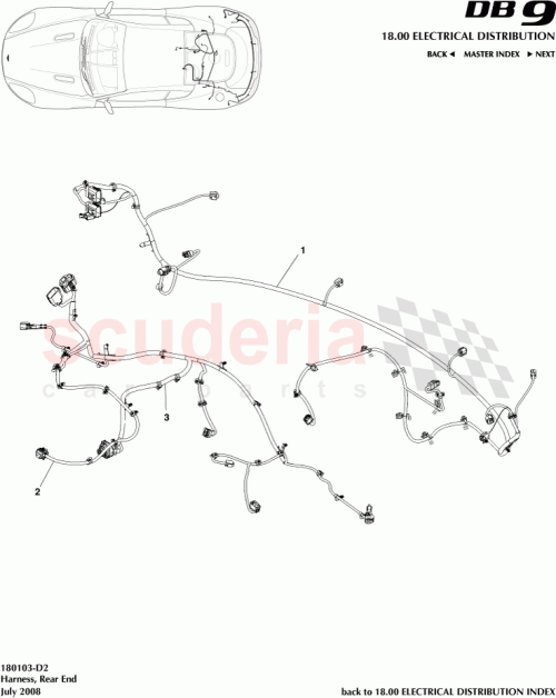 Part Diagram for Aston Martin AG43-15B484-BA