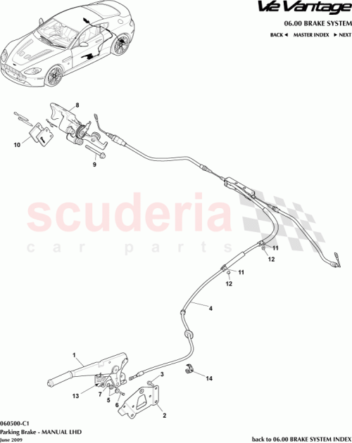 Part Diagram for Aston Martin 702282