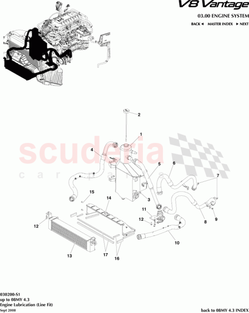 Part Diagram for Aston Martin 6G33-6L635-AA