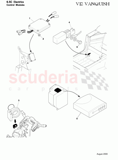 Part Diagram for Aston Martin 3R12-15K866-AA