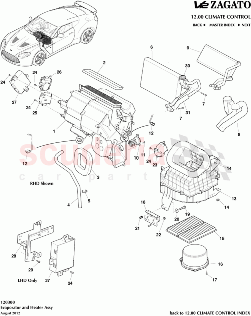Part Diagram for Aston Martin 4G43-19A641-AA