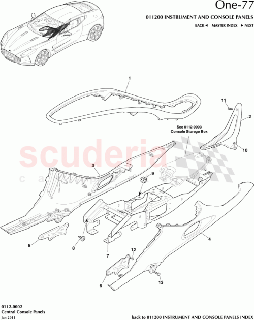 Part Diagram for Aston Martin 12023-14-6162-GE