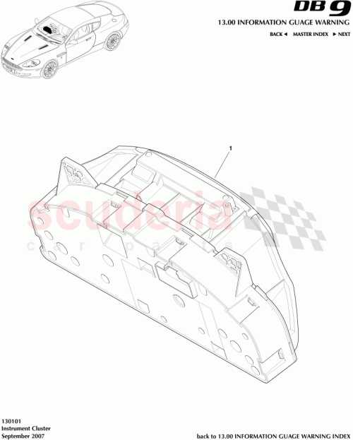 Part Diagram for Aston Martin 704764