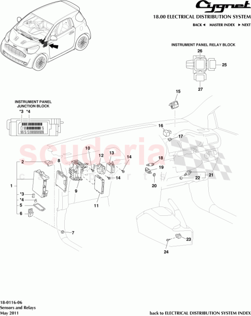 Part Diagram for Aston Martin 90982-08300