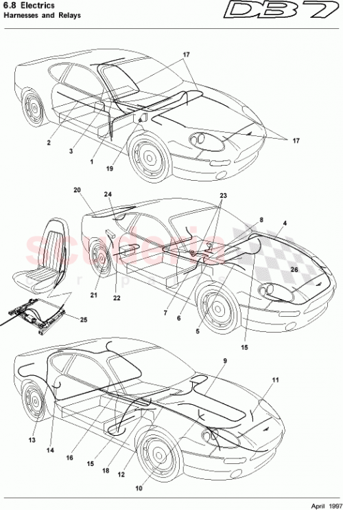 Part Diagram for Aston Martin 37-81999