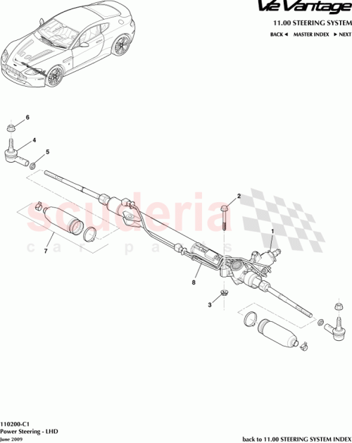 Part Diagram for Aston Martin 4G433GC560AA