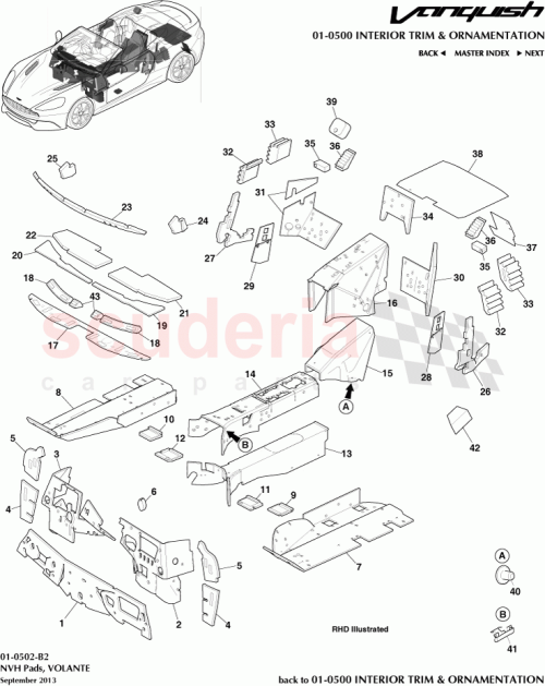 Part Diagram for Aston Martin ED33-L31181-AA