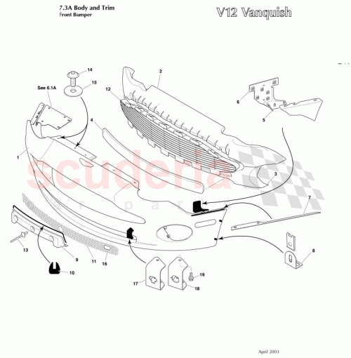 Part Diagram for Aston Martin 1R12-725378-AA