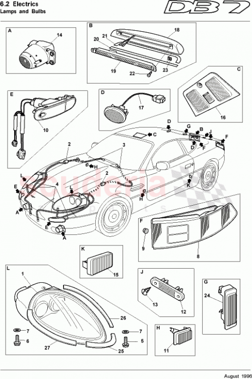 Part Diagram for Aston Martin 697610
