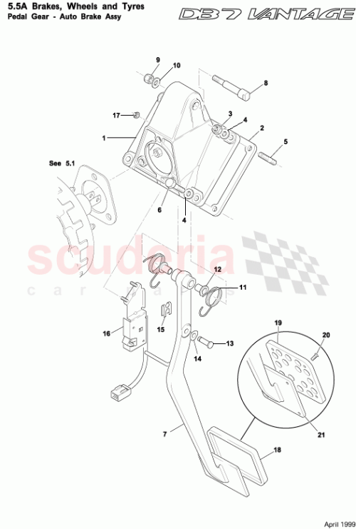 Part Diagram for Aston Martin 29-124006-AB