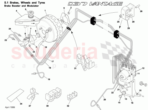 Part Diagram for Aston Martin 691787-PK