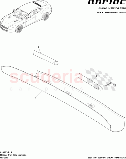 Part Diagram for Aston Martin AD43244A60AA