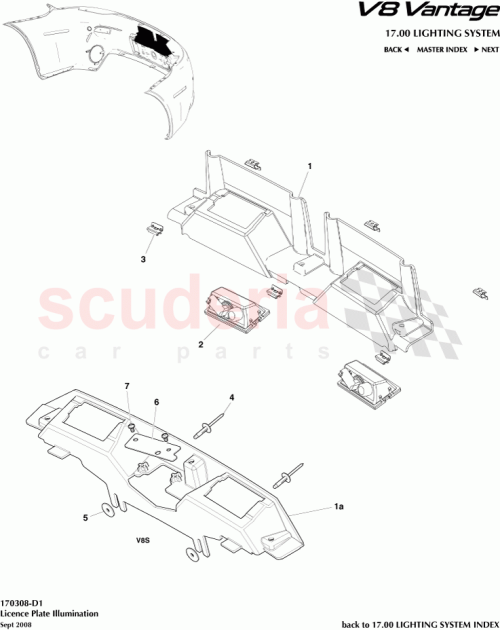Part Diagram for Aston Martin CD23-14W163-AA
