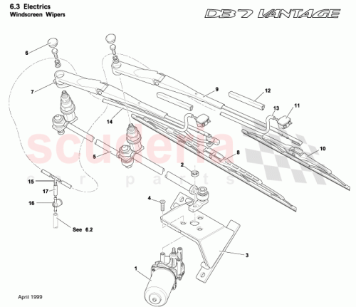 Part Diagram for Aston Martin 699181