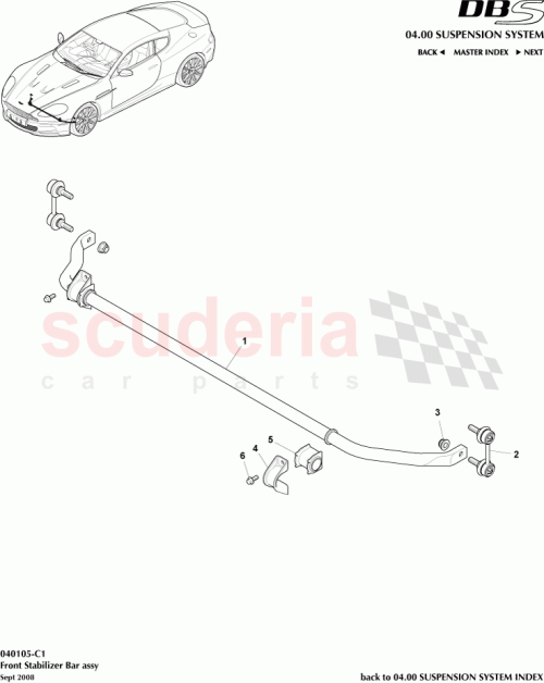 Part Diagram for Aston Martin 8D33-5494-AB