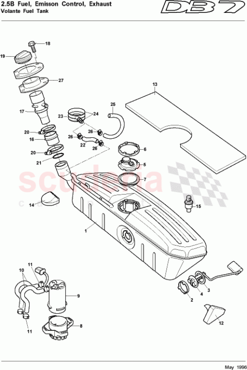 Part Diagram for Aston Martin 85-84291