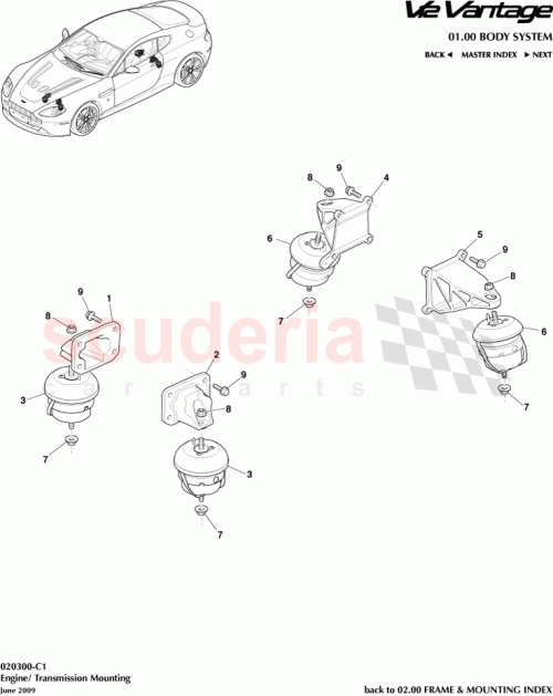 Part Diagram for Aston Martin AD237M125BA