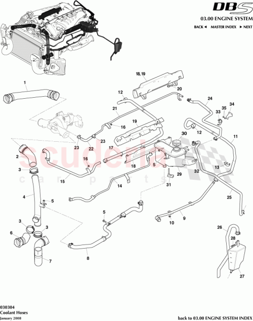Part Diagram for Aston Martin 8D33-8555-FB