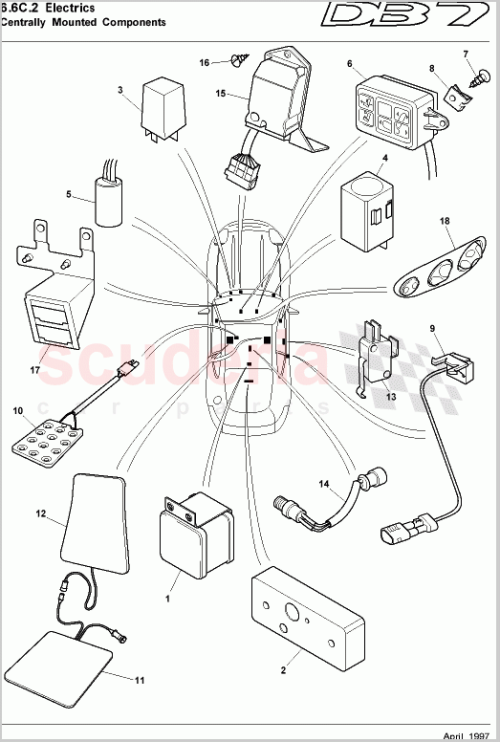 Part Diagram for Aston Martin 37-84877B