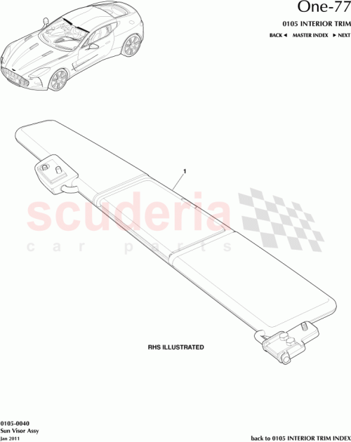 Part Diagram for Aston Martin 12023-14-1034-AC