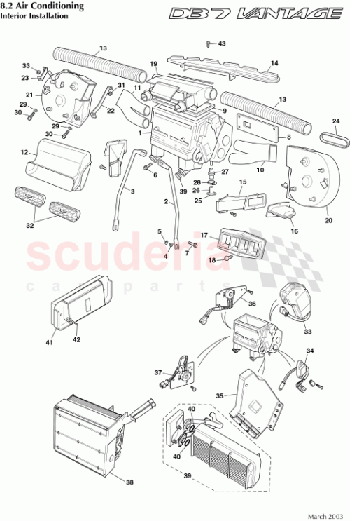 Part Diagram for Aston Martin 89-82136