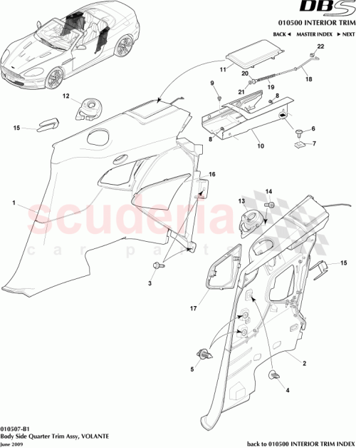 Part Diagram for Aston Martin 9G43-L312A95-BD