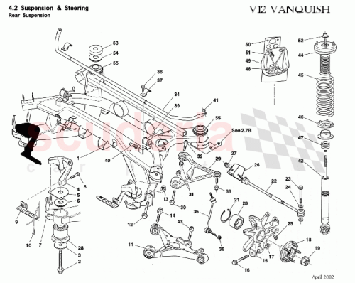 Part Diagram for Aston Martin 1R12-26-10098