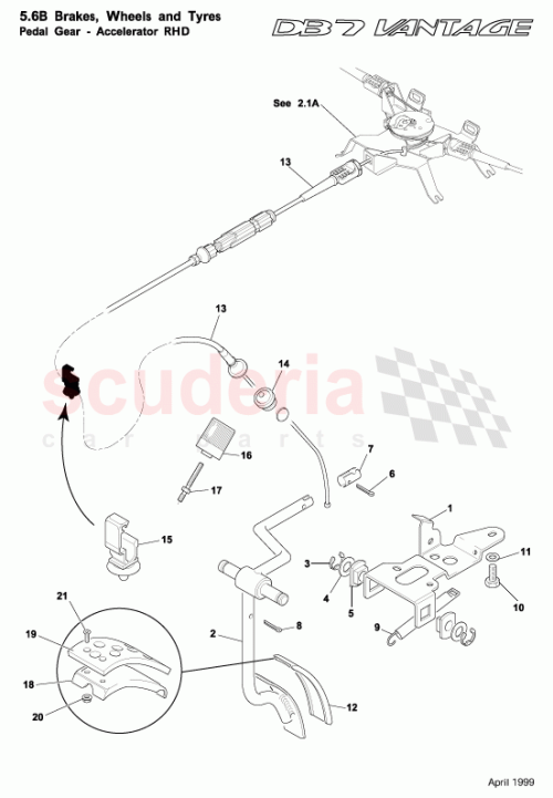 Part Diagram for Aston Martin 08-122182-AB